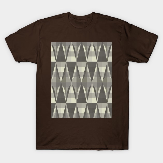 Geometrical Grays. T-Shirt by FanitsaArt